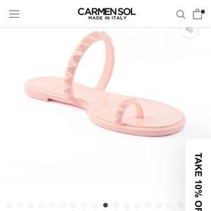 Carmen sol jelly flip flop